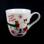 Fitz & Floyd MERRY & BRIGHT Mug Holiday Christmas Santa Claus