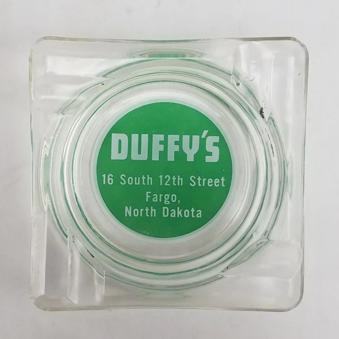 Ashtray Duffy's North Dakota Glass MCM Vintage