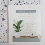 PEEL AND STICK WALL TILES Target Bullseye Playground 10 Sheets/Pk - #2135