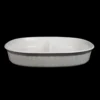 Corning Ware F-6-B French White Oval Divided Casserole Dish NO LID