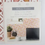 PEEL AND STICK WALL TILES Target Bullseye Playground 10 Sheets/Pk - #2128